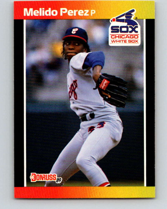 1989 Donruss #58 Melido Perez Mint Chicago White Sox  Image 1