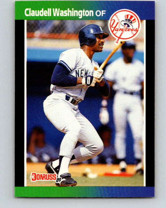 1989 Donruss #72 Claudell Washington Mint New York Yankees  Image 1