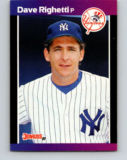 1989 Donruss #78 Dave Righetti Mint New York Yankees