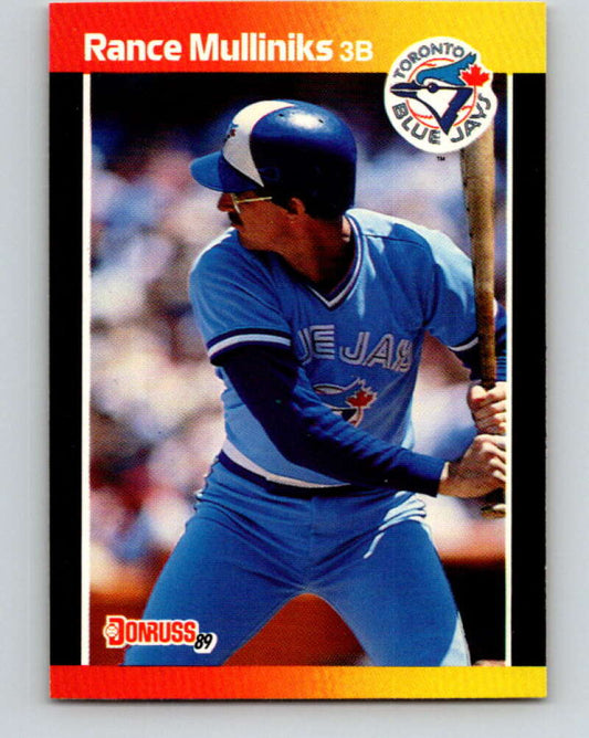 1989 Donruss #87 Rance Mulliniks Mint Toronto Blue Jays  Image 1
