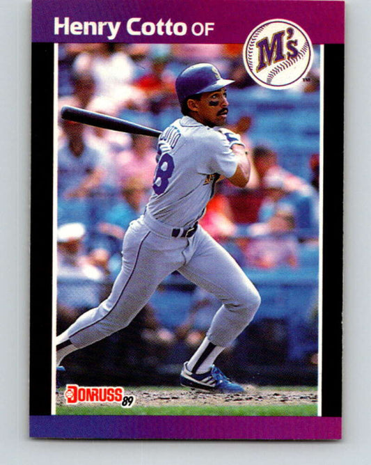 1989 Donruss #109 Henry Cotto Mint Seattle Mariners  Image 1