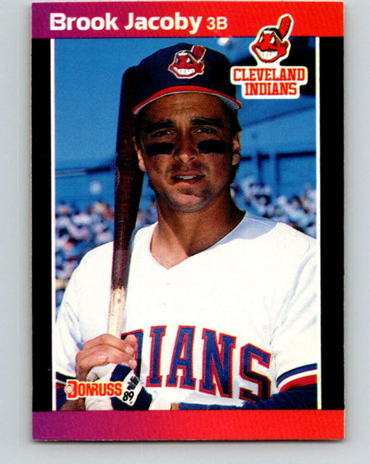 1989 Donruss #114 Brook Jacoby Mint Cleveland Indians  Image 1
