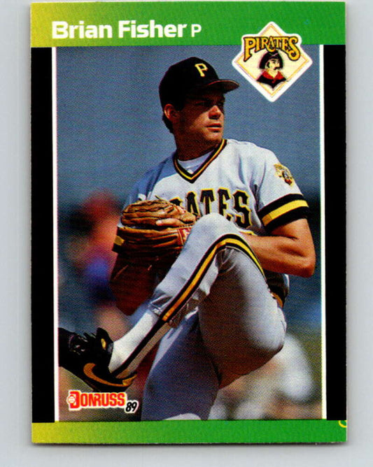 1989 Donruss #126 Brian Fisher Mint Pittsburgh Pirates  Image 1