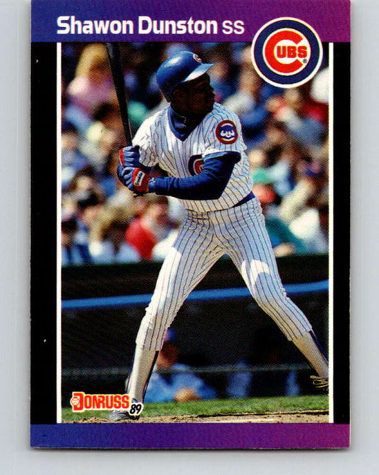 1989 Donruss #137 Shawon Dunston Mint Chicago Cubs  Image 1