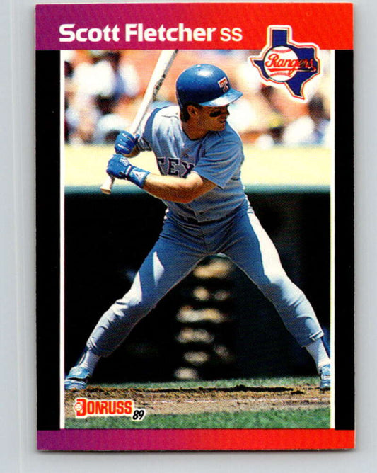 1989 Donruss #142 Scott Fletcher Mint Texas Rangers  Image 1