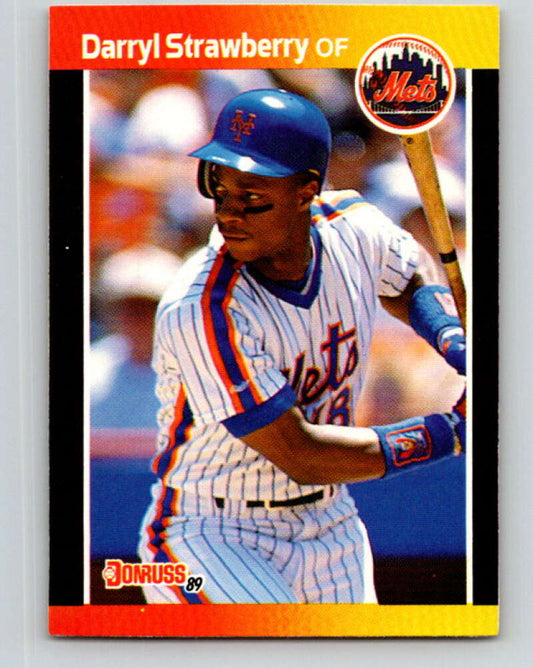 1989 Donruss #147 Darryl Strawberry Mint New York Mets  Image 1