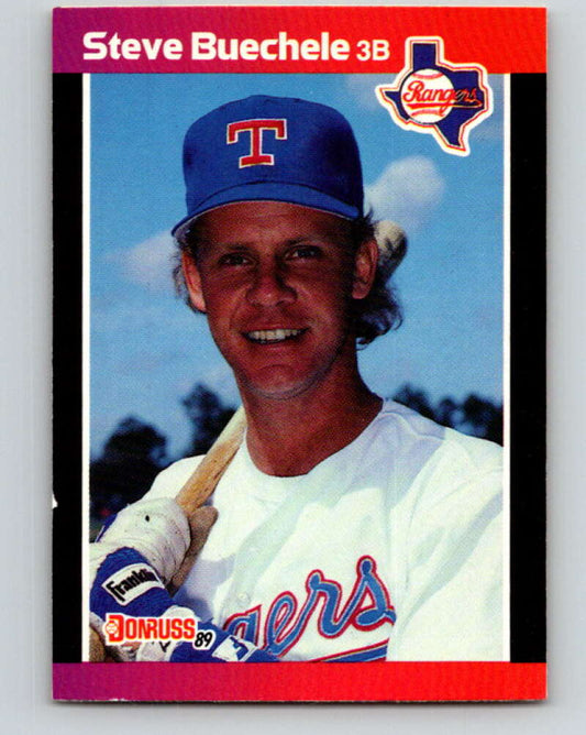 1989 Donruss #174 Steve Buechele Mint Texas Rangers  Image 1