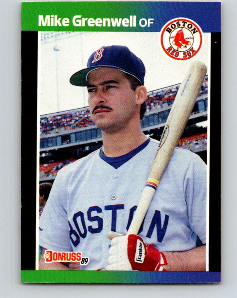 1989 Donruss #186 Mike Greenwell Mint Boston Red Sox