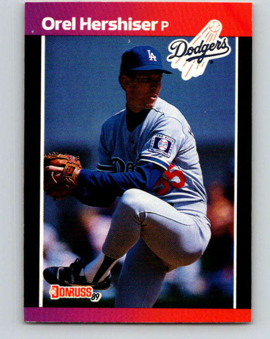 1989 Donruss #197 Orel Hershiser Mint Los Angeles Dodgers  Image 1