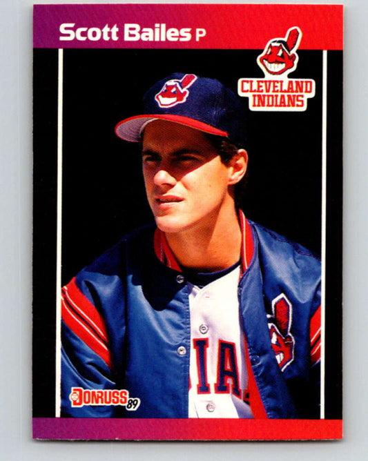 1989 Donruss #202 Scott Bailes Mint Cleveland Indians  Image 1