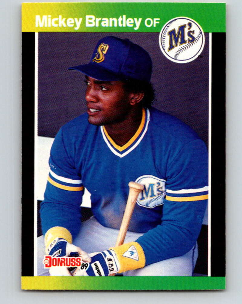 1989 Donruss #212 Mickey Brantley UER Mint Seattle Mariners  Image 1