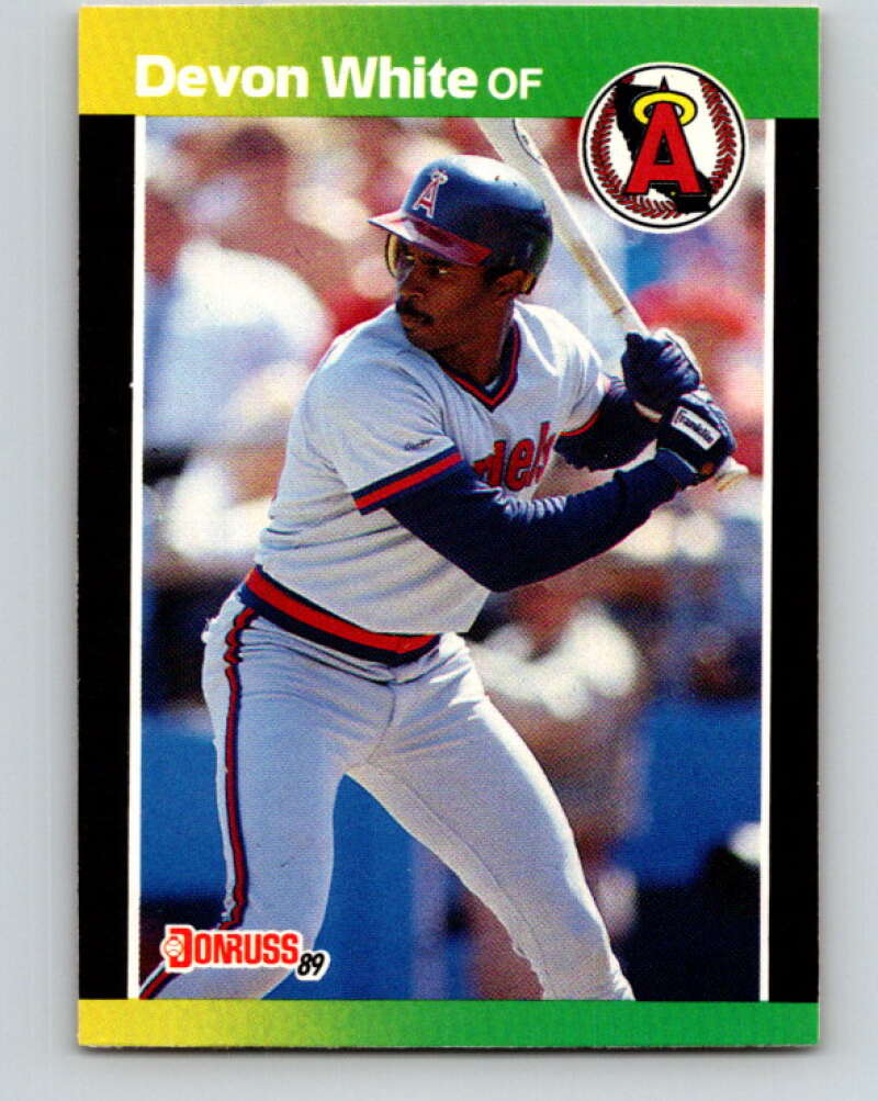 1989 Donruss #213 Devon White Mint California Angels  Image 1