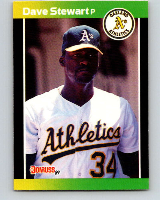 1989 Donruss #214 Dave Stewart Mint Oakland Athletics  Image 1