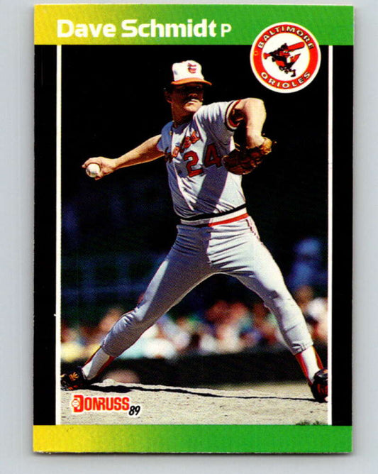 1989 Donruss #215 Dave Schmidt Mint Baltimore Orioles  Image 1
