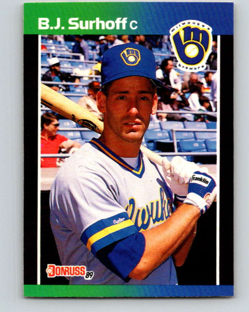 1989 Donruss #221 B.J. Surhoff Mint Milwaukee Brewers