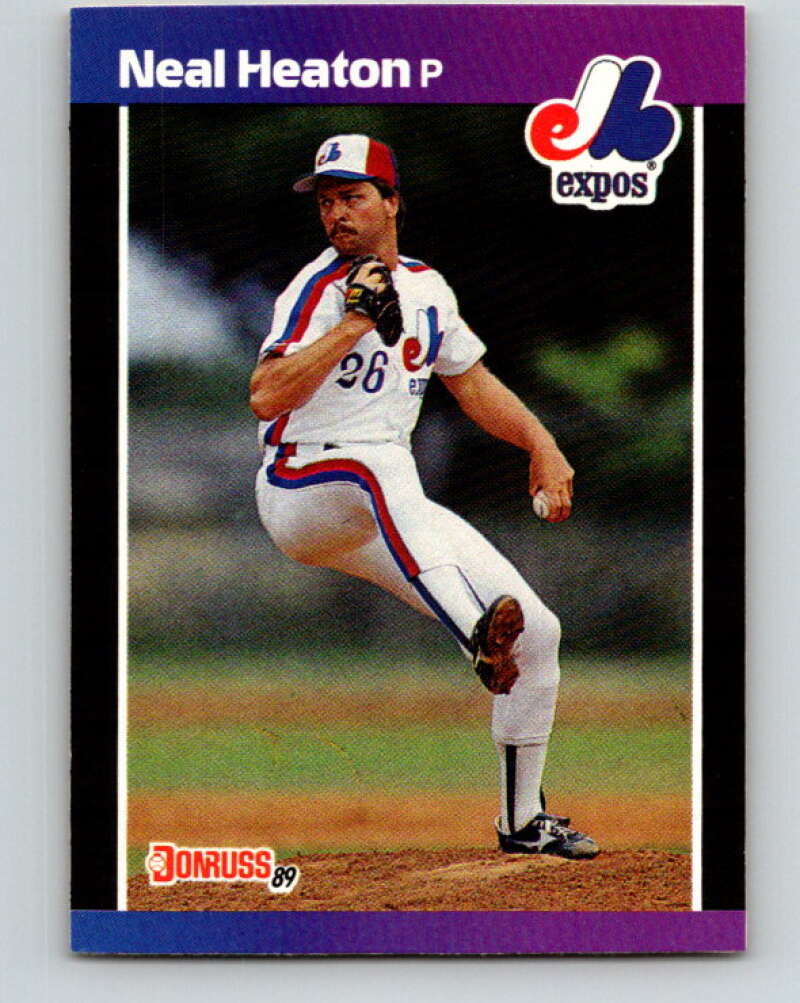 1989 Donruss #224 Neal Heaton Mint Montreal Expos  Image 1