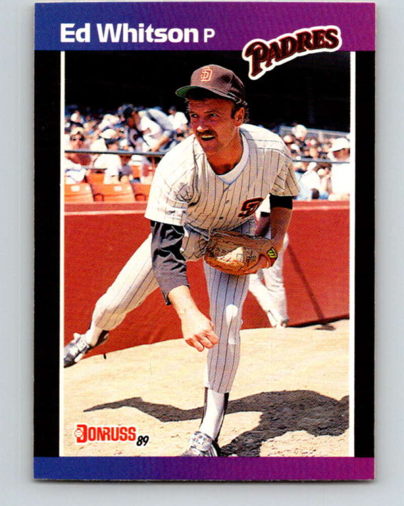 1989 Donruss #229 Ed Whitson Mint San Diego Padres  Image 1