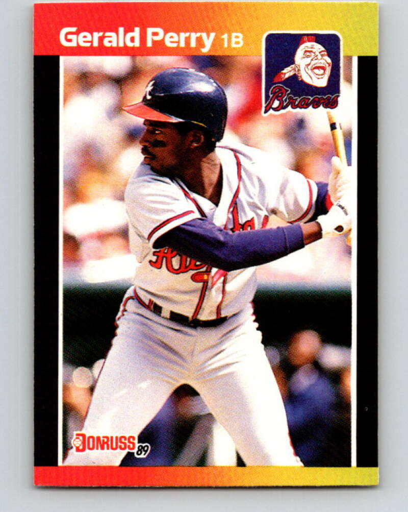 1989 Donruss #239 Gerald Perry Mint Atlanta Braves  Image 1