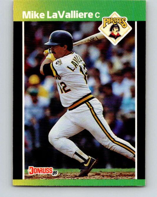 1989 Donruss #244 Mike LaValliere Mint Pittsburgh Pirates  Image 1