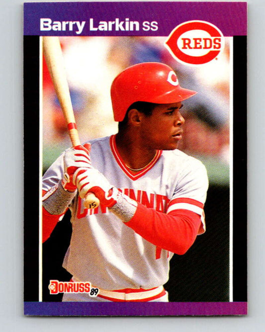 1989 Donruss #257 Barry Larkin Mint Cincinnati Reds  Image 1