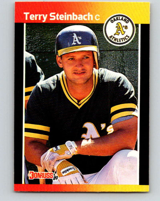 1989 Donruss #268 Terry Steinbach Mint Oakland Athletics  Image 1