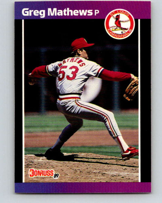 1989 Donruss #281 Greg Mathews Mint St. Louis Cardinals  Image 1