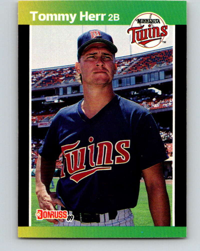 1989 Donruss #301 Tom Herr Mint Minnesota Twins  Image 1