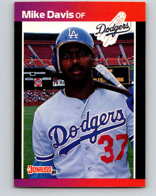 1989 Donruss #316 Mike Davis Mint Los Angeles Dodgers  Image 1