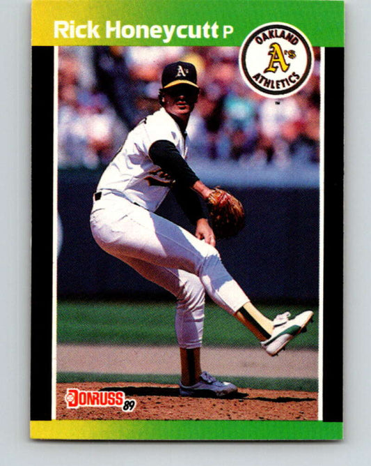 1989 Donruss #328 Rick Honeycutt Mint Oakland Athletics  Image 1