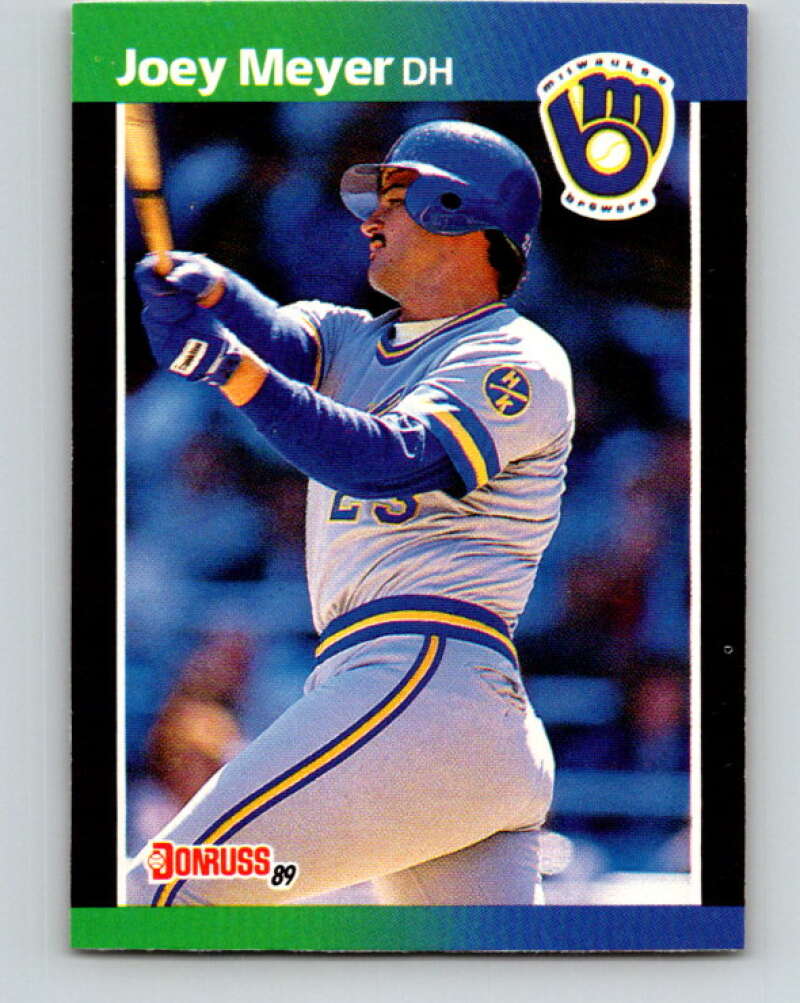 1989 Donruss #339 Joey Meyer Mint Milwaukee Brewers  Image 1