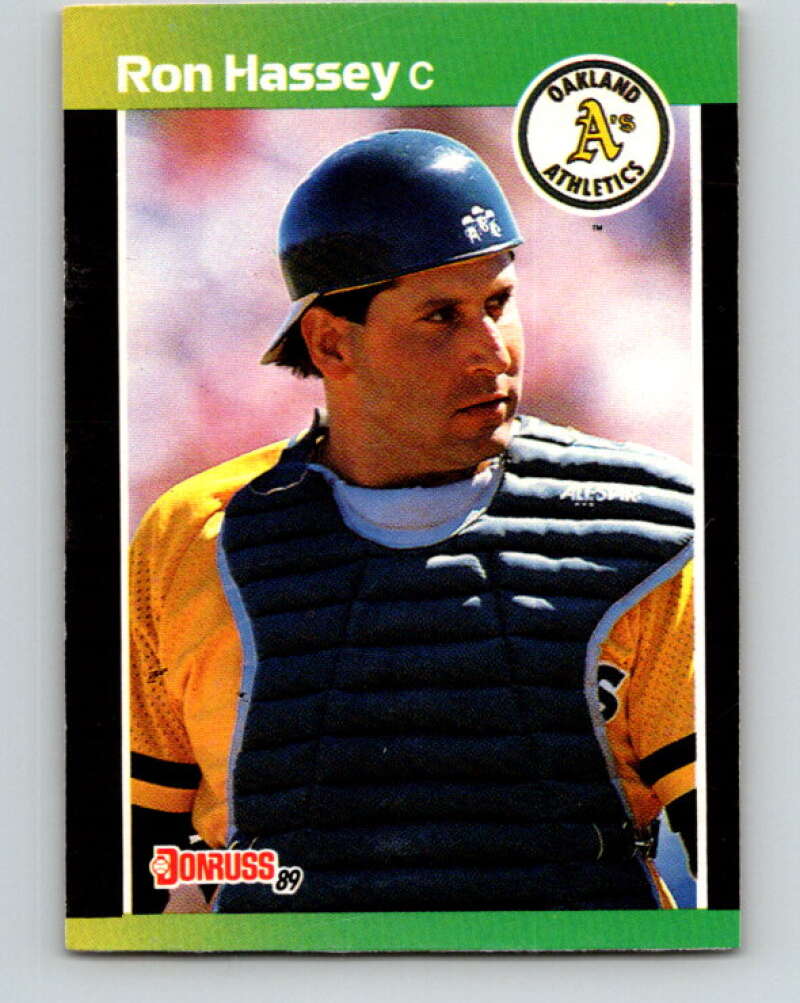 1989 Donruss #361 Ron Hassey Mint Oakland Athletics  Image 1