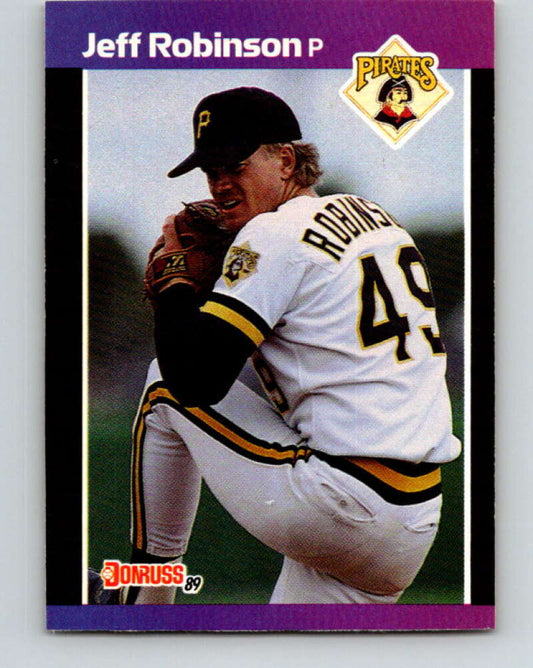 1989 Donruss #370 Jeff Robinson Mint Pittsburgh Pirates  Image 1