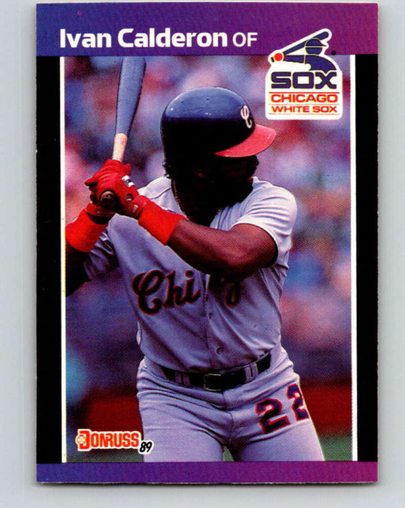 1989 Donruss #371 Ivan Calderon Mint Chicago White Sox  Image 1