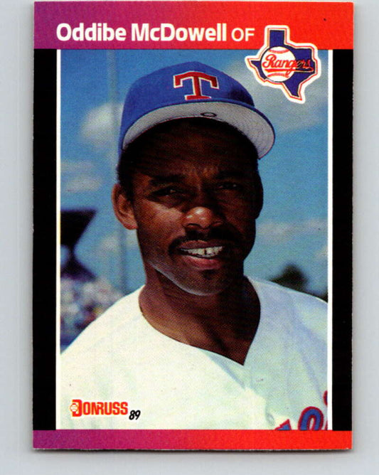 1989 Donruss #378 Oddibe McDowell Mint Texas Rangers  Image 1