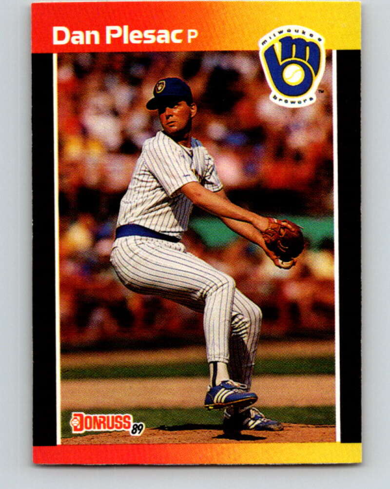 1989 Donruss #382 Dan Plesac Mint Milwaukee Brewers  Image 1