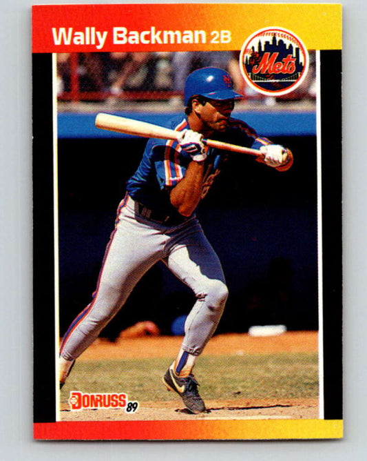 1989 Donruss #383 Wally Backman Mint New York Mets  Image 1