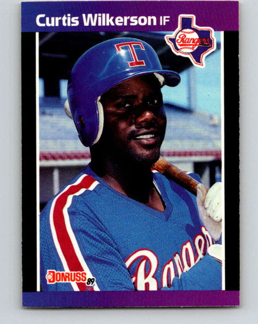 1989 Donruss #402 Curtis Wilkerson Mint Texas Rangers  Image 1