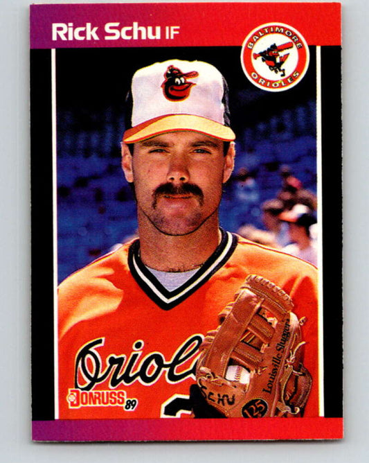1989 Donruss #406 Rick Schu Mint Baltimore Orioles  Image 1
