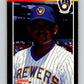 1989 Donruss #412 Chris Bosio Mint Milwaukee Brewers  Image 1