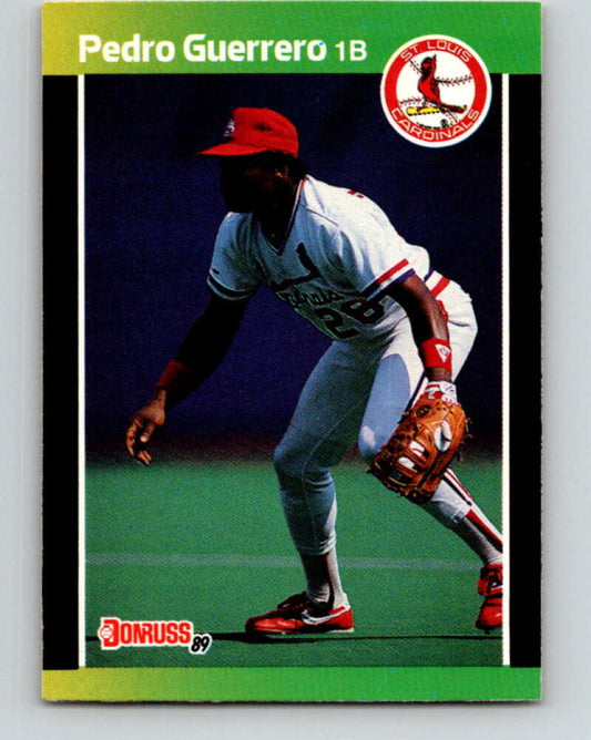 1989 Donruss #418 Pedro Guerrero Mint St. Louis Cardinals  Image 1