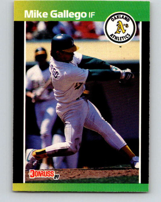 1989 Donruss #422 Mike Gallego Mint Oakland Athletics  Image 1