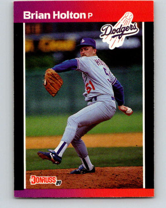 1989 Donruss #439 Brian Holton Mint Los Angeles Dodgers  Image 1
