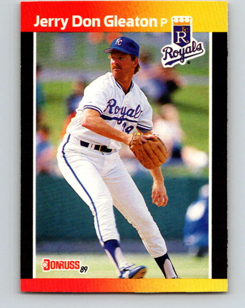 1989 Donruss #444 Jerry Don Gleaton Mint Kansas City Royals  Image 1