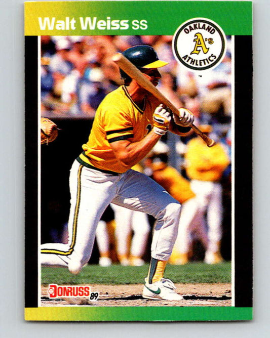 1989 Donruss #446 Walt Weiss Mint Oakland Athletics  Image 1