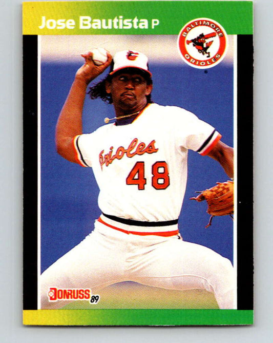 1989 Donruss #451 Jose Bautista Mint RC Rookie Baltimore Orioles  Image 1