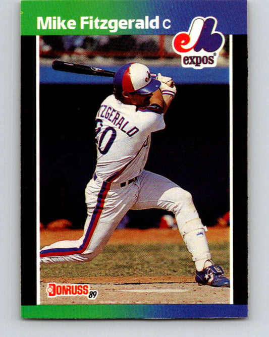 1989 Donruss #456 Mike Fitzgerald Mint Montreal Expos  Image 1
