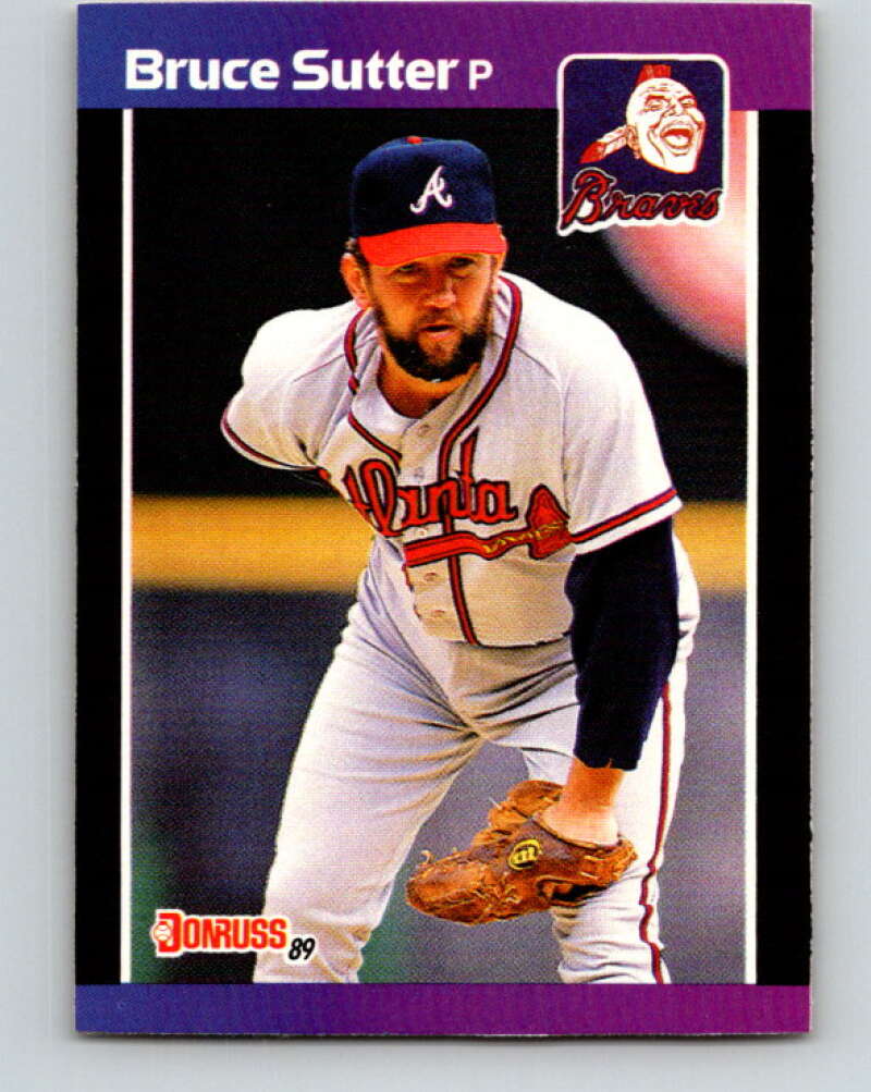 1989 Donruss #458 Bruce Sutter Mint Atlanta Braves  Image 1