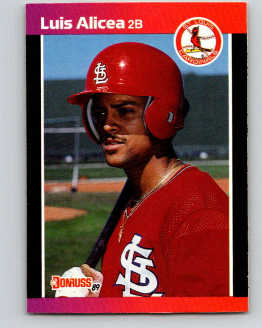 1989 Donruss #466 Luis Alicea Mint RC Rookie St. Louis Cardinals  Image 1