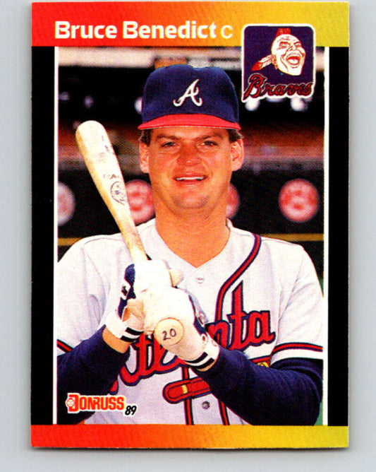 1989 Donruss #475 Bruce Benedict Mint Atlanta Braves  Image 1