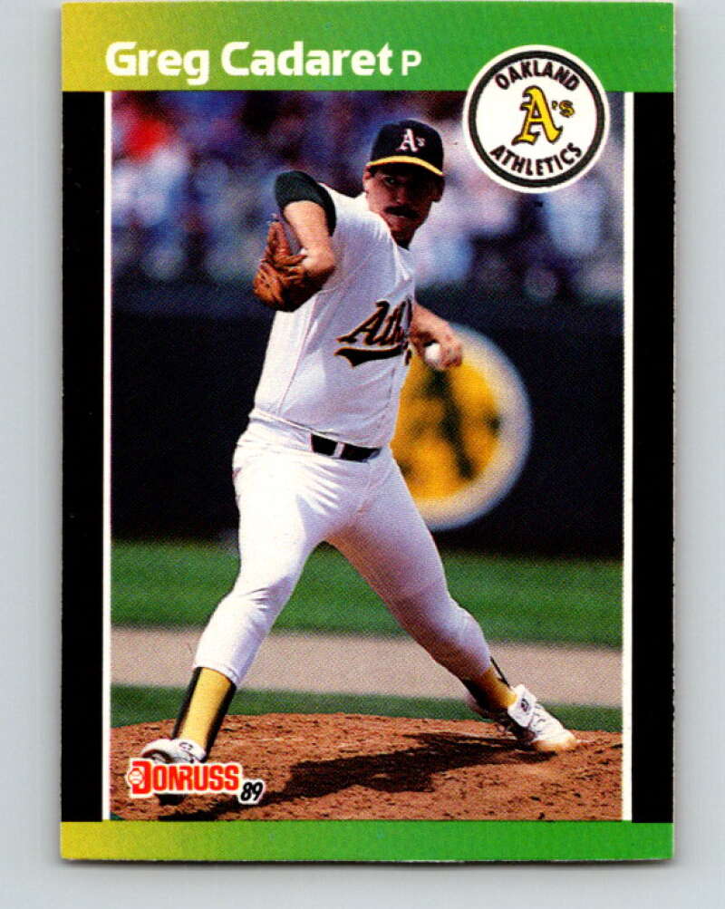 1989 Donruss #479 Greg Cadaret Mint Oakland Athletics  Image 1